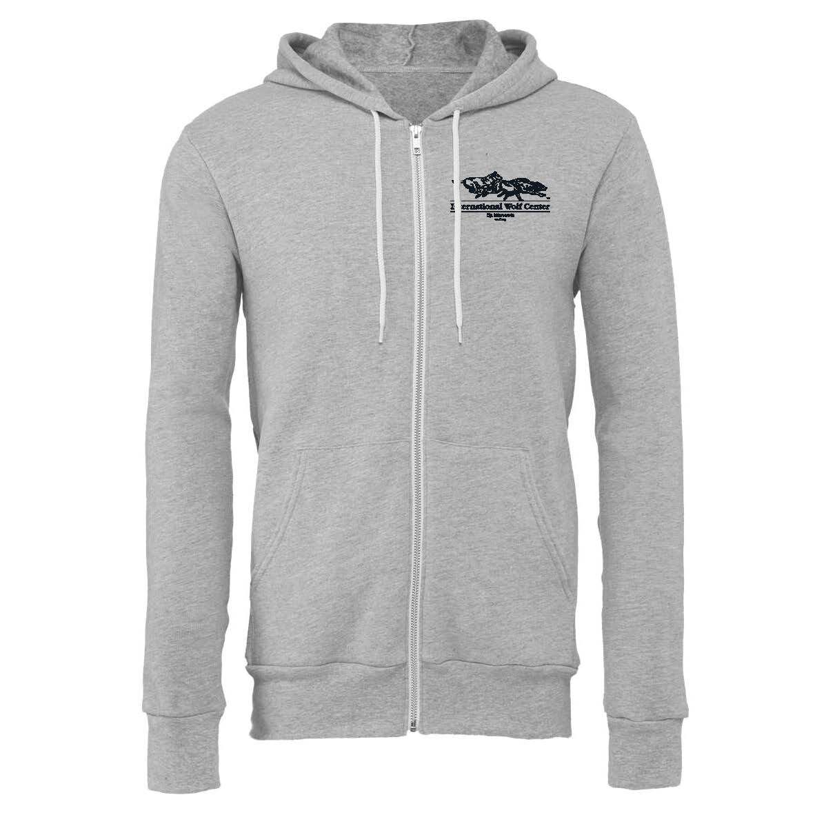 Wolf hotsell zipper hoodie